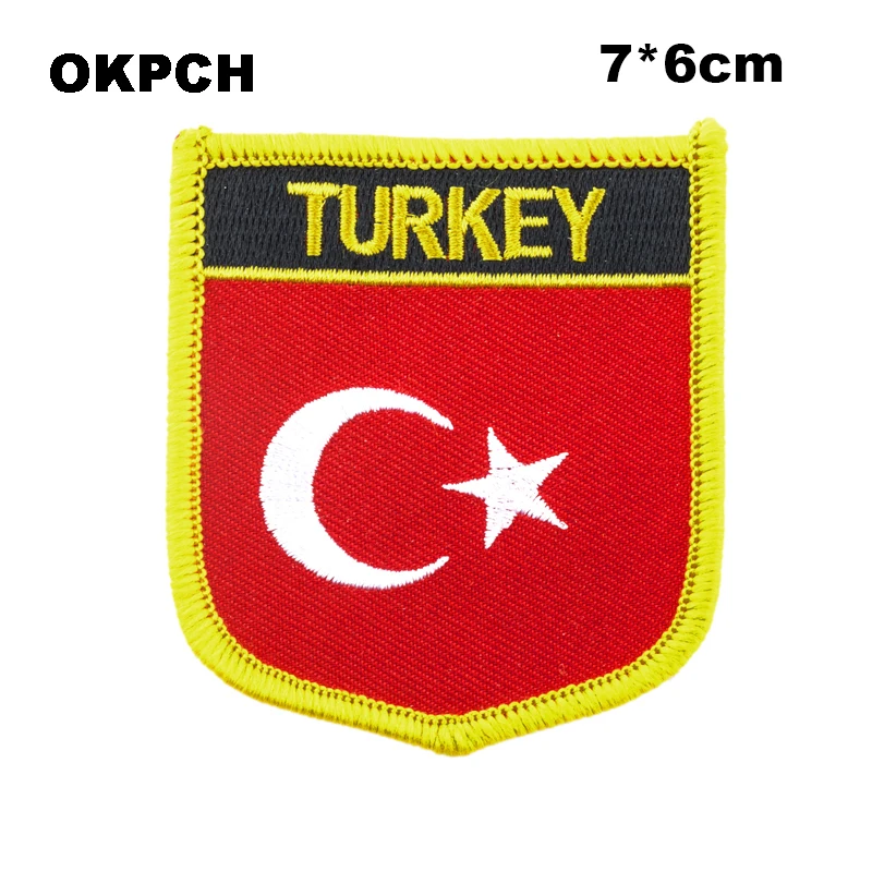 Turkey Flag Shield Shape Iron on Embroidery Patches Saw on Transfer Patches Sewing Applications for Clothes Back Pack Cap
Turkey Flag Shield Shape Iron on Embroidery Patches Saw on Transfer Patches Sewing Applications for Clothes Back Pack Cap