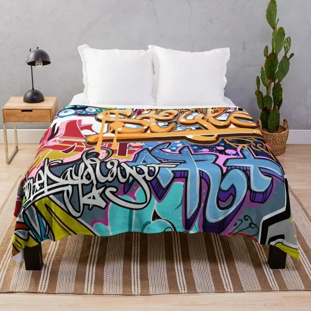 Graffiti Throw Blanket Fluffy Cozy Throw Blanket for Home Decor
Graffiti Throw Blanket Fluffy Cozy Throw Blanket for Home Decor
