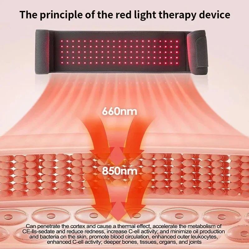 24W Red &Infrared LED Light Therapy Belt Suitable For Back Lumbar, Shoulder, Neck at Home Travel Office Use Lady's Gift
24W Red &Infrared LED Light Therapy Belt Suitable For Back Lumbar, Shoulder, Neck at Home Travel Office Use Lady's Gift