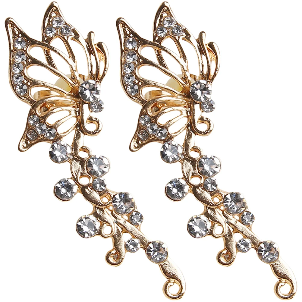Diamond Butterfly Ear Clip Earrings for Women Fairy Golden Alloy Butterflies Women's
Diamond Butterfly Ear Clip Earrings for Women Fairy Golden Alloy Butterflies Women's