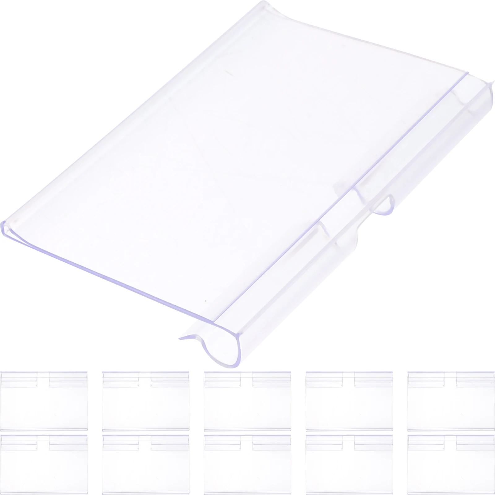 50pcs Clear Plastic Label Holders 60x42mm Price Tag Display Shelf Labels Store Merch ise Sign Holder Supermarket Tags
50pcs Clear Plastic Label Holders 60x42mm Price Tag Display Shelf Labels Store Merch ise Sign Holder Supermarket Tags
