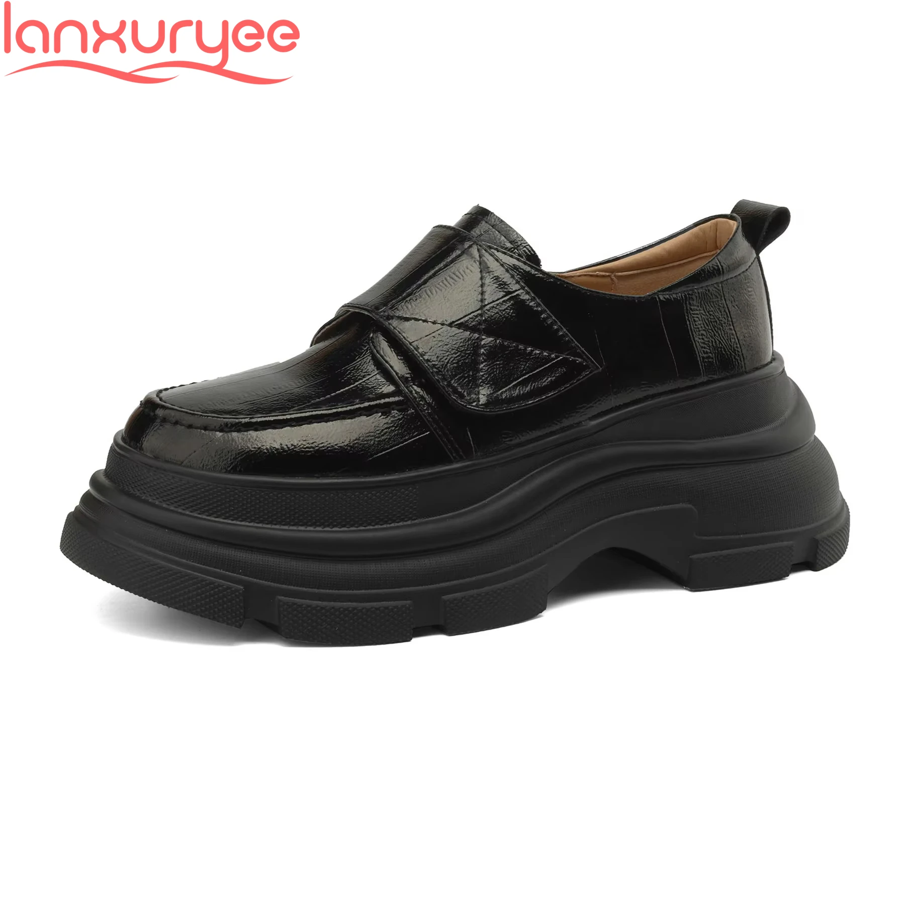 Lanxuryee Cow Leather Round Toe Thick Bottom Sneakers Casual Retro Vulcanized Shoes Brand Catwalk Loafers Vacation Women Flats
Lanxuryee Cow Leather Round Toe Thick Bottom Sneakers Casual Retro Vulcanized Shoes Brand Catwalk Loafers Vacation Women Flats