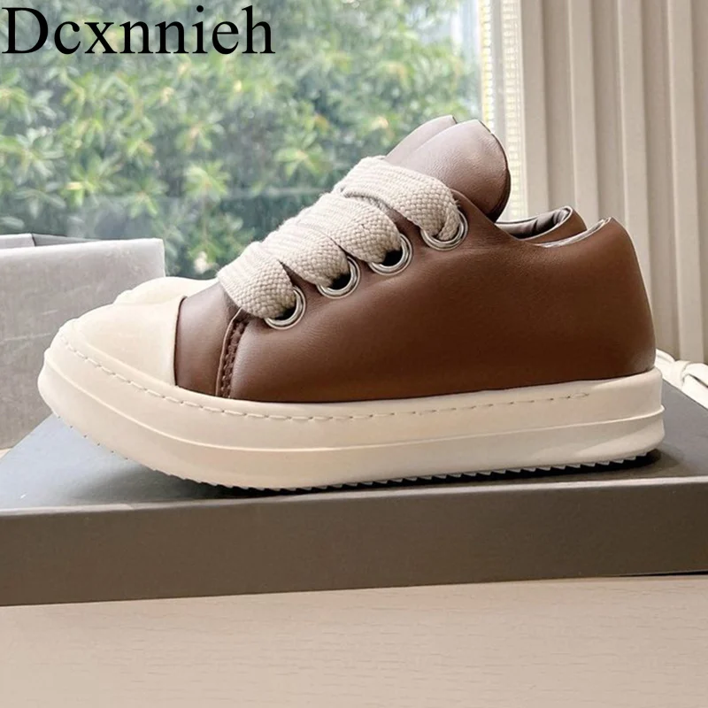 2024 Genuine Leather Round Toe Mixed Color Flat Casual Shoes Lace Up Vacation Walking Shoes Spring Autumn Platform Shoes Unisex
2024 Genuine Leather Round Toe Mixed Color Flat Casual Shoes Lace Up Vacation Walking Shoes Spring Autumn Platform Shoes Unisex