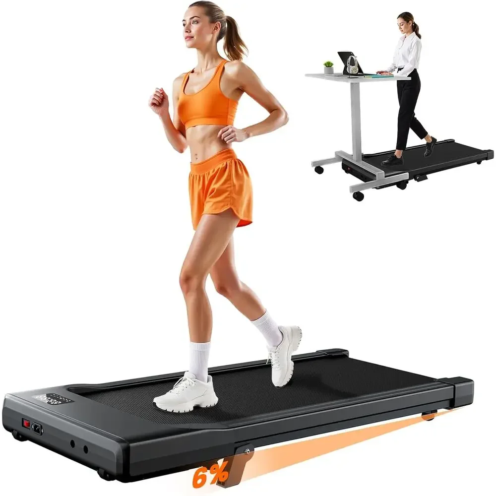 Under Desk Treadmill with 6% Manual Incline, 3-in-1, 2.5HP Quiet Motor, LED Display, Supports Up to 300 lbs
Under Desk Treadmill with 6% Manual Incline, 3-in-1, 2.5HP Quiet Motor, LED Display, Supports Up to 300 lbs
