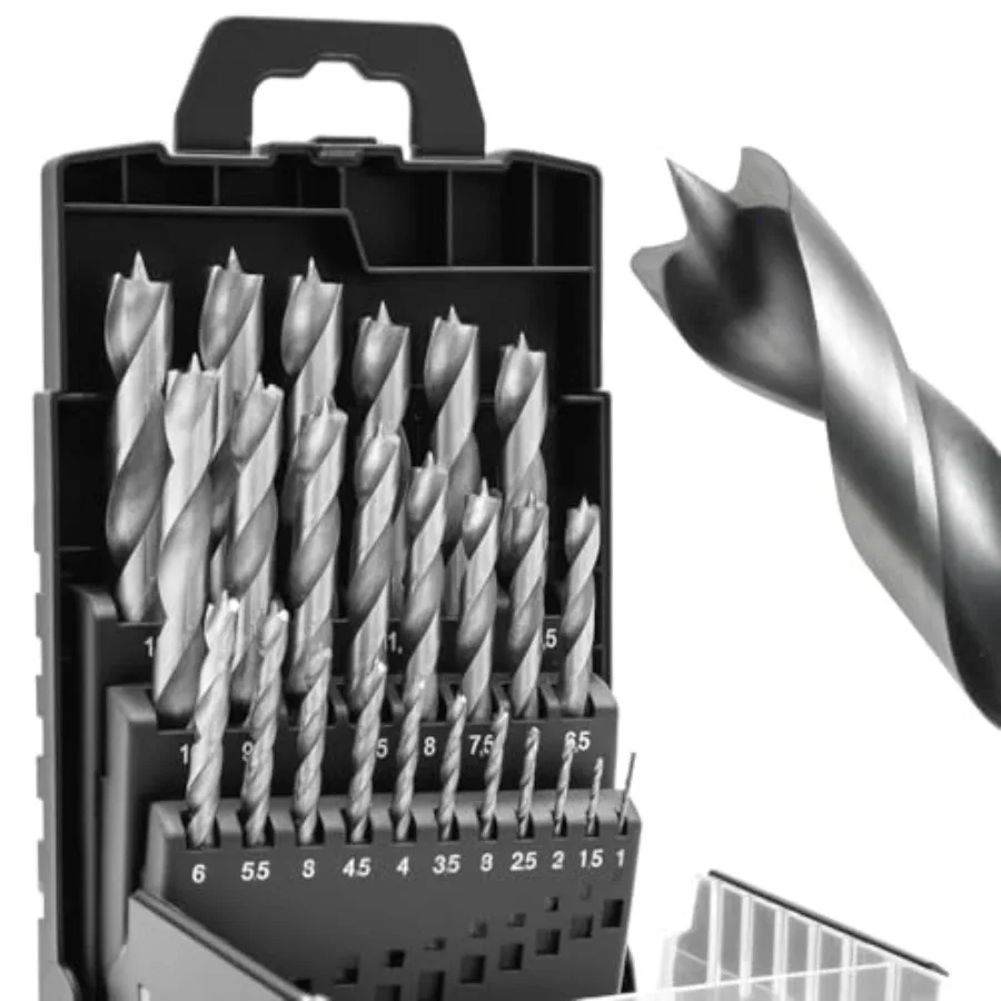 Wood Drill Bit Set 1-13 mm Hss-G Brad Point Wood Drill Bit Sets for Hardwood Softwood Plywood MDF and Chipboard
Wood Drill Bit Set 1-13 mm Hss-G Brad Point Wood Drill Bit Sets for Hardwood Softwood Plywood MDF and Chipboard
