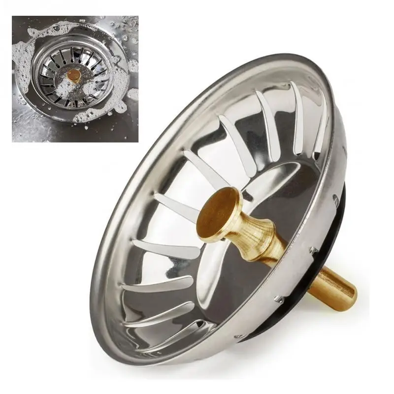 Waste Plug Kitchen Sink Strainer Replacement Drain Filter Stainless Steel Stopper Hair Colander Catcher Kitchen Accessories
Waste Plug Kitchen Sink Strainer Replacement Drain Filter Stainless Steel Stopper Hair Colander Catcher Kitchen Accessories
