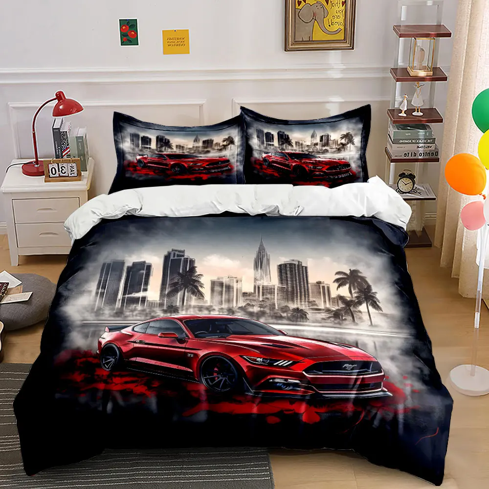 Red sports car with modern cityscape Pattern Duvet Cover Set Digital Print Colorful Polyester Bedding with Zipper Closur
Red sports car with modern cityscape Pattern Duvet Cover Set Digital Print Colorful Polyester Bedding with Zipper Closur