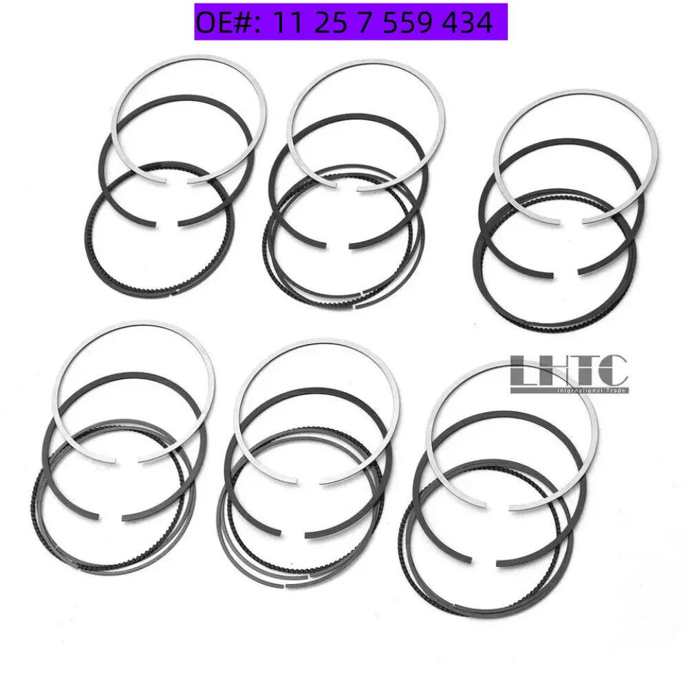 6x Piston Rings Set Φ85mm OE#: 11 25 7 559 434 For BMW E90 E92 E60 E83 328i 530i X3 X5 Z4 N52 N53 3.0
6x Piston Rings Set Φ85mm OE#: 11 25 7 559 434 For BMW E90 E92 E60 E83 328i 530i X3 X5 Z4 N52 N53 3.0