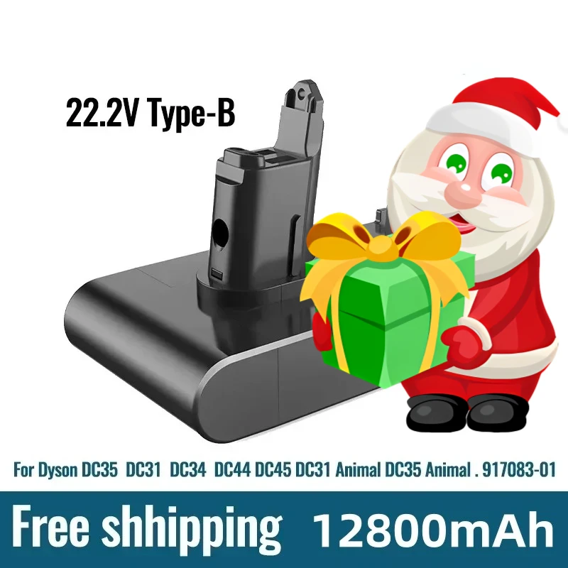 22.2V B 12800mAh DC31 B battery for Dyson DC31, DC31B, DC35, DC44, DC45 portable vacuum cleaners
22.2V B 12800mAh DC31 B battery for Dyson DC31, DC31B, DC35, DC44, DC45 portable vacuum cleaners