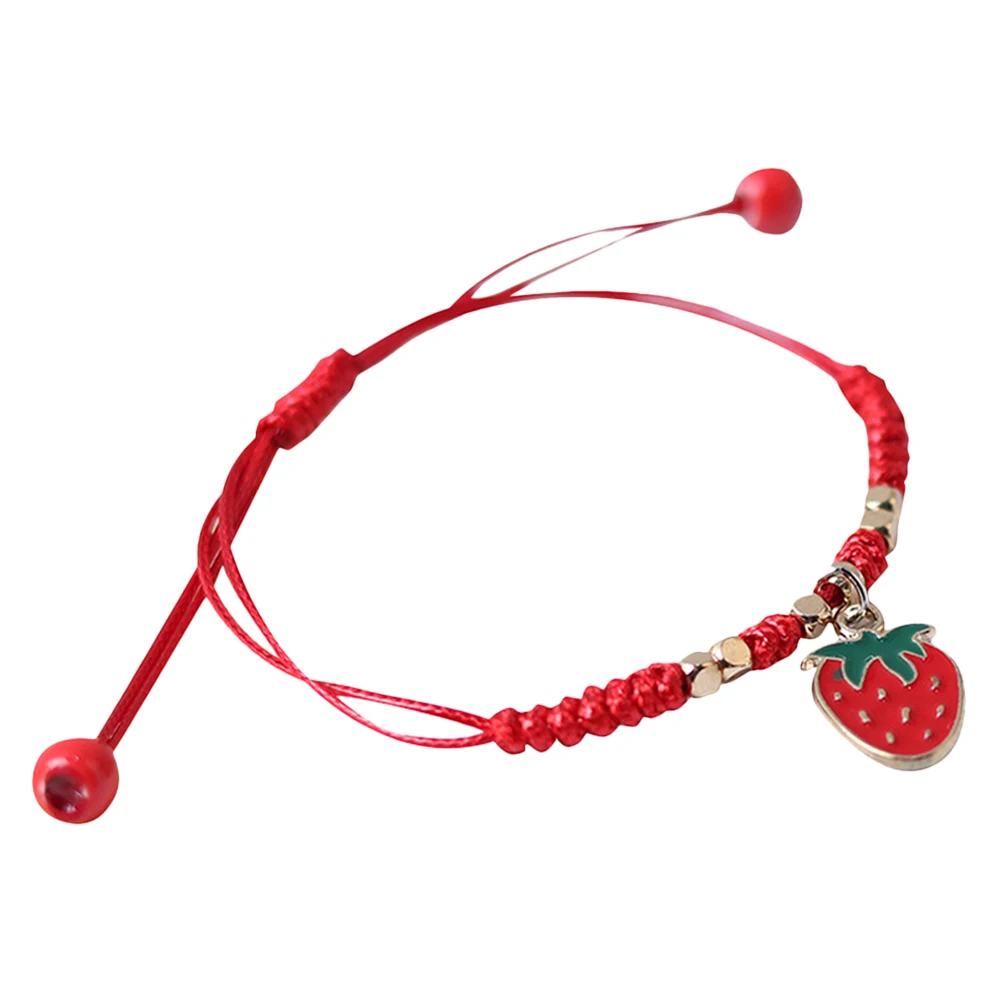 1pcs Strawberry Bracelet Woven Rope Jewelry Women Adjustable Friendship Braided Fruit Accessories Matching Daily Wear Couples
1pcs Strawberry Bracelet Woven Rope Jewelry Women Adjustable Friendship Braided Fruit Accessories Matching Daily Wear Couples