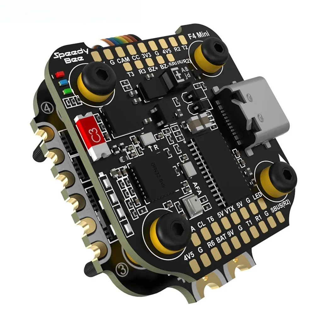 For SpeedyBee F405 Mini Flight Controller with BLS 35A Mini V2 20x20 4-in-1 ESC for RC FPV Racing Drone
For SpeedyBee F405 Mini Flight Controller with BLS 35A Mini V2 20x20 4-in-1 ESC for RC FPV Racing Drone