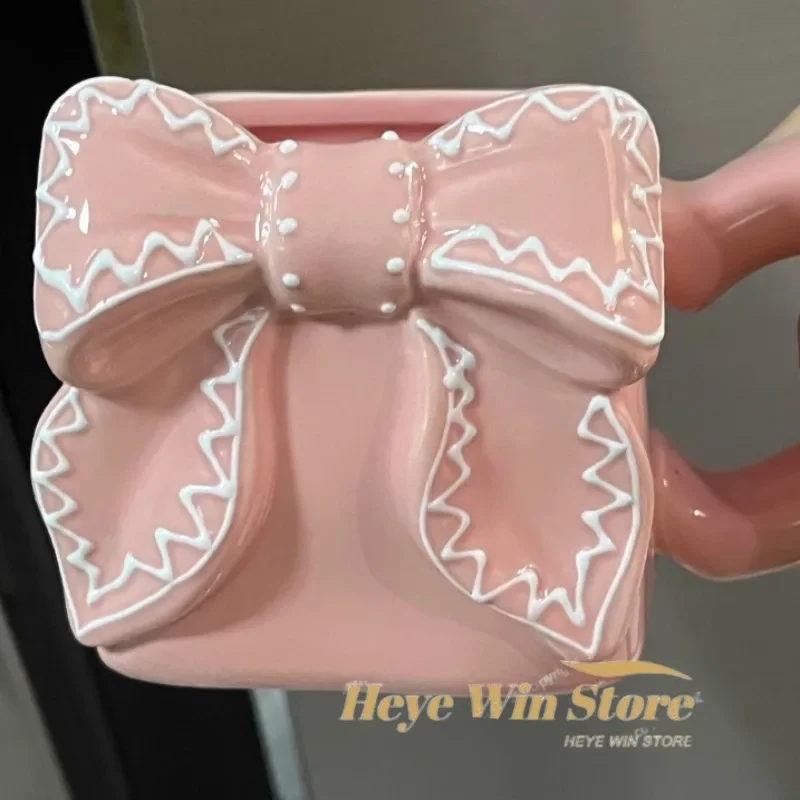 Handmade Bow Glazed Ceramic Water Cup Gift Box, Home Office Coffee Cup, Friend Gift, Original Design Lace Edged Bow Cup
Handmade Bow Glazed Ceramic Water Cup Gift Box, Home Office Coffee Cup, Friend Gift, Original Design Lace Edged Bow Cup