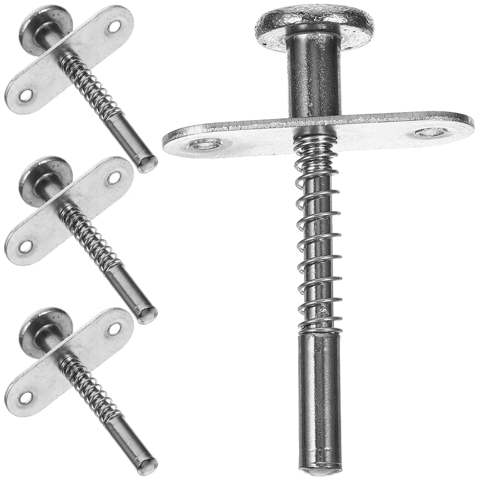 4pcs Spring Loaded Plunger Latches Metal Baby Bed Fastening Fittings Wear Resistance Corrosion Resistance Long Service Life
4pcs Spring Loaded Plunger Latches Metal Baby Bed Fastening Fittings Wear Resistance Corrosion Resistance Long Service Life