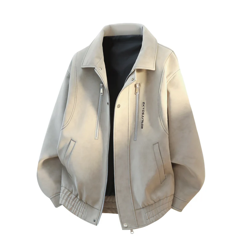 Loose Fit Leather Jacket Long Sleeve Zipper Collar Men's Winter Coat Vintage American Style Youth Autumn Winter Fashionable P...
Loose Fit Leather Jacket Long Sleeve Zipper Collar Men's Winter Coat Vintage American Style Youth Autumn Winter Fashionable P...