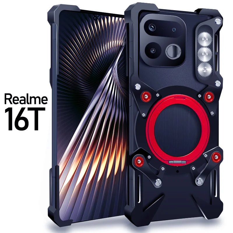 Aluminum Frameless Case For Realme 16T Rotating Bracket Shell Metal Rimless Shockproof Cover For Realme 16T
Aluminum Frameless Case For Realme 16T Rotating Bracket Shell Metal Rimless Shockproof Cover For Realme 16T