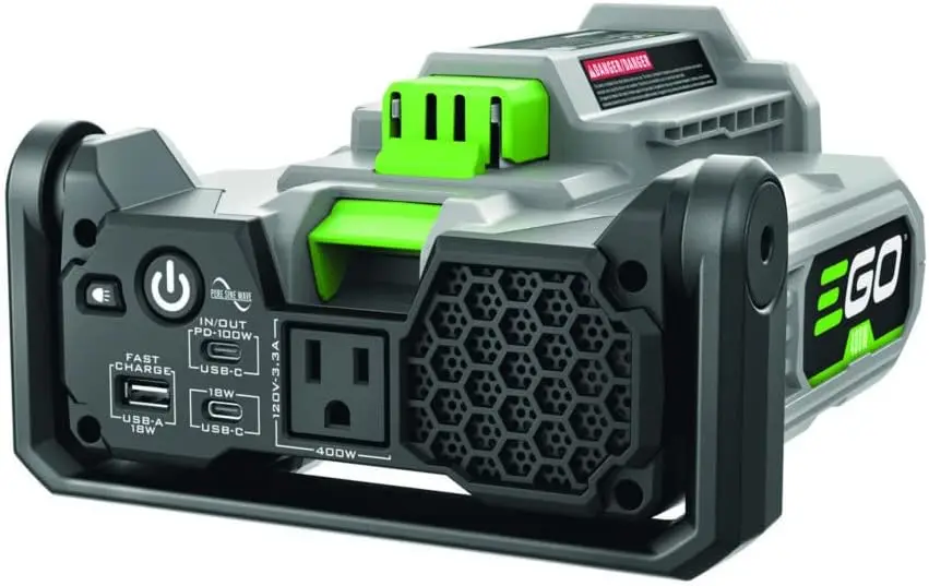 PAD5000 Nexus Escape 400W Inverter Battery and Charger Not Included 7.7 X 4.72 X 8.2 Inches The Port Charges and Supplies Power
PAD5000 Nexus Escape 400W Inverter Battery and Charger Not Included 7.7 X 4.72 X 8.2 Inches The Port Charges and Supplies Power