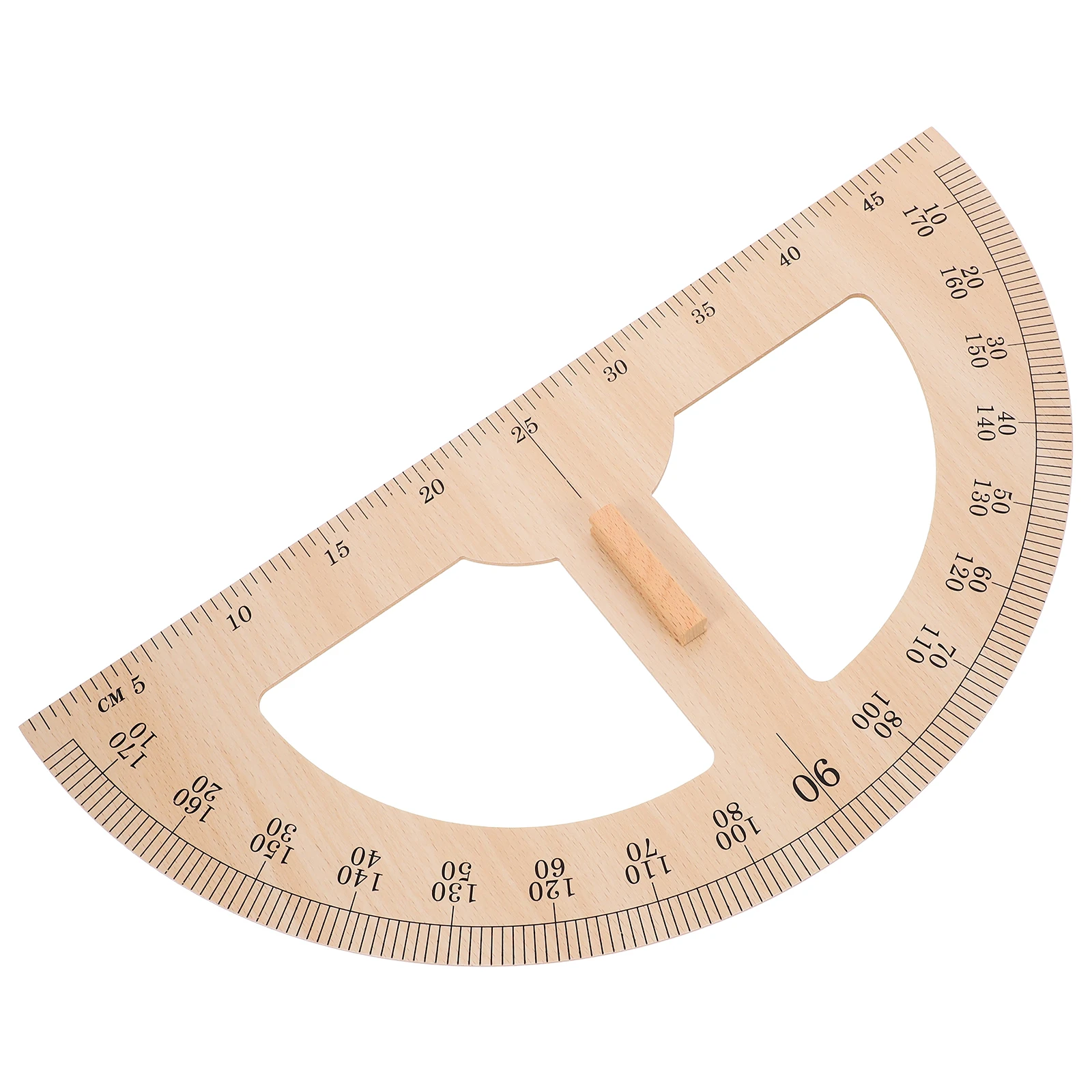 1pc Wood Measuring Ruler Reusable Protractor Teaching Aids Hardwood Tool Classroom Supplies Wooden Ruler For Geometry
1pc Wood Measuring Ruler Reusable Protractor Teaching Aids Hardwood Tool Classroom Supplies Wooden Ruler For Geometry
