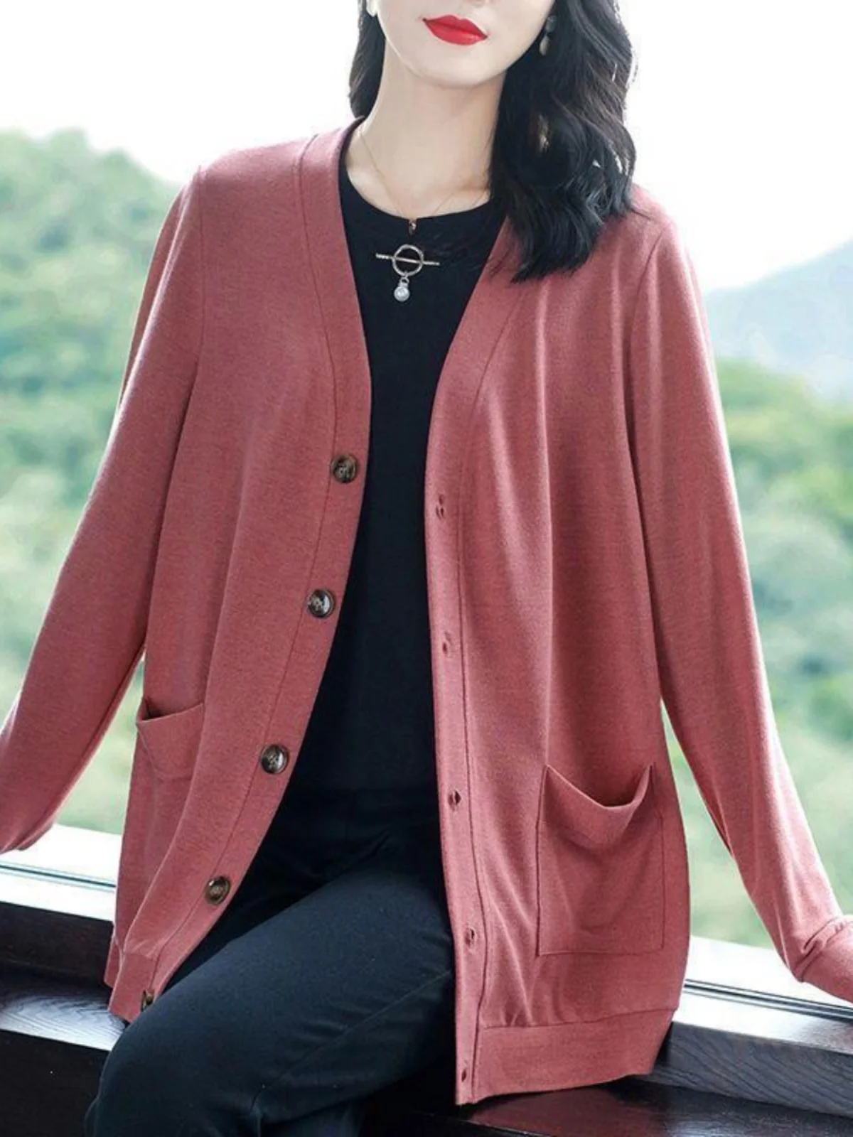 Autumn Winter Loose Fit Lightweight Open Cardigan Coat for Mom Middle-Aged And ly Women plus Size Outerwear Top
Autumn Winter Loose Fit Lightweight Open Cardigan Coat for Mom Middle-Aged And ly Women plus Size Outerwear Top
