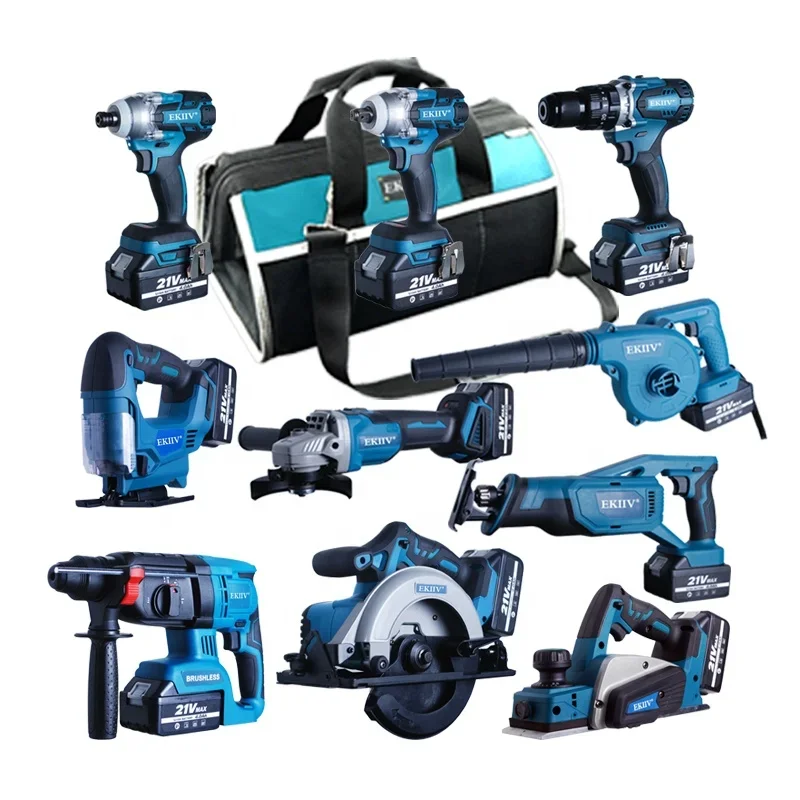EKIIV High Quality china factory 15 in One Brushless ridged festool ingco combo power tool kit cordless
EKIIV High Quality china factory 15 in One Brushless ridged festool ingco combo power tool kit cordless