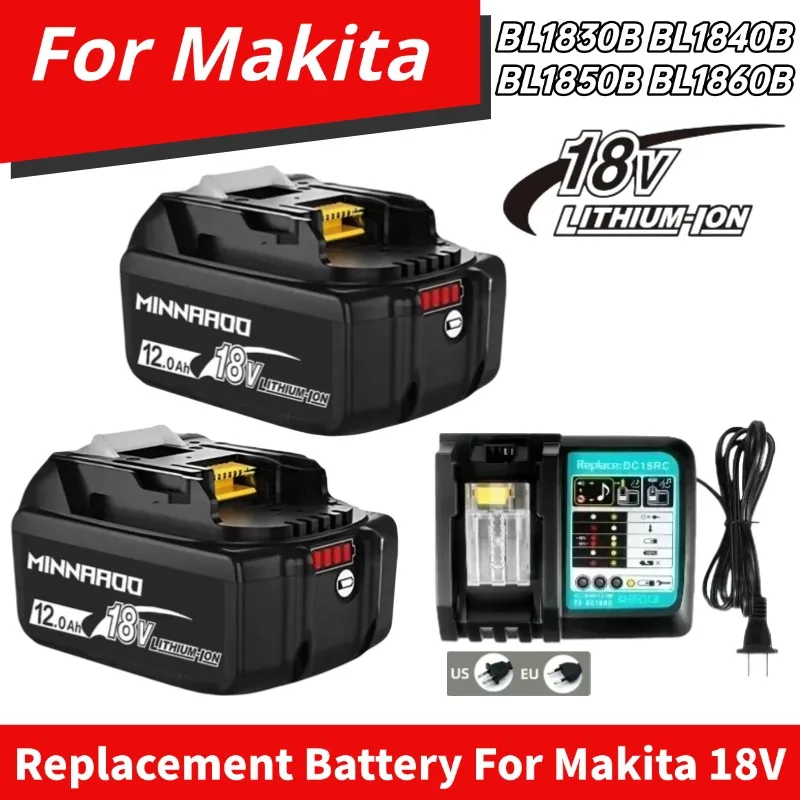 High endurance for Makita 12Ah 8Ah for Makita 18V Battery BL1860B BL1840 BL1830B BL1850B LXT400 Replacement Lithium Battery
High endurance for Makita 12Ah 8Ah for Makita 18V Battery BL1860B BL1840 BL1830B BL1850B LXT400 Replacement Lithium Battery