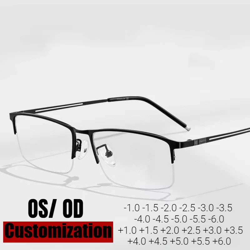 Customization Titanium Presbyopia Myopia Glasses for Men Business Style Near Far Sight Eyewear Prescription Diopters 1.0 To 6.0
Customization Titanium Presbyopia Myopia Glasses for Men Business Style Near Far Sight Eyewear Prescription Diopters 1.0 To 6.0