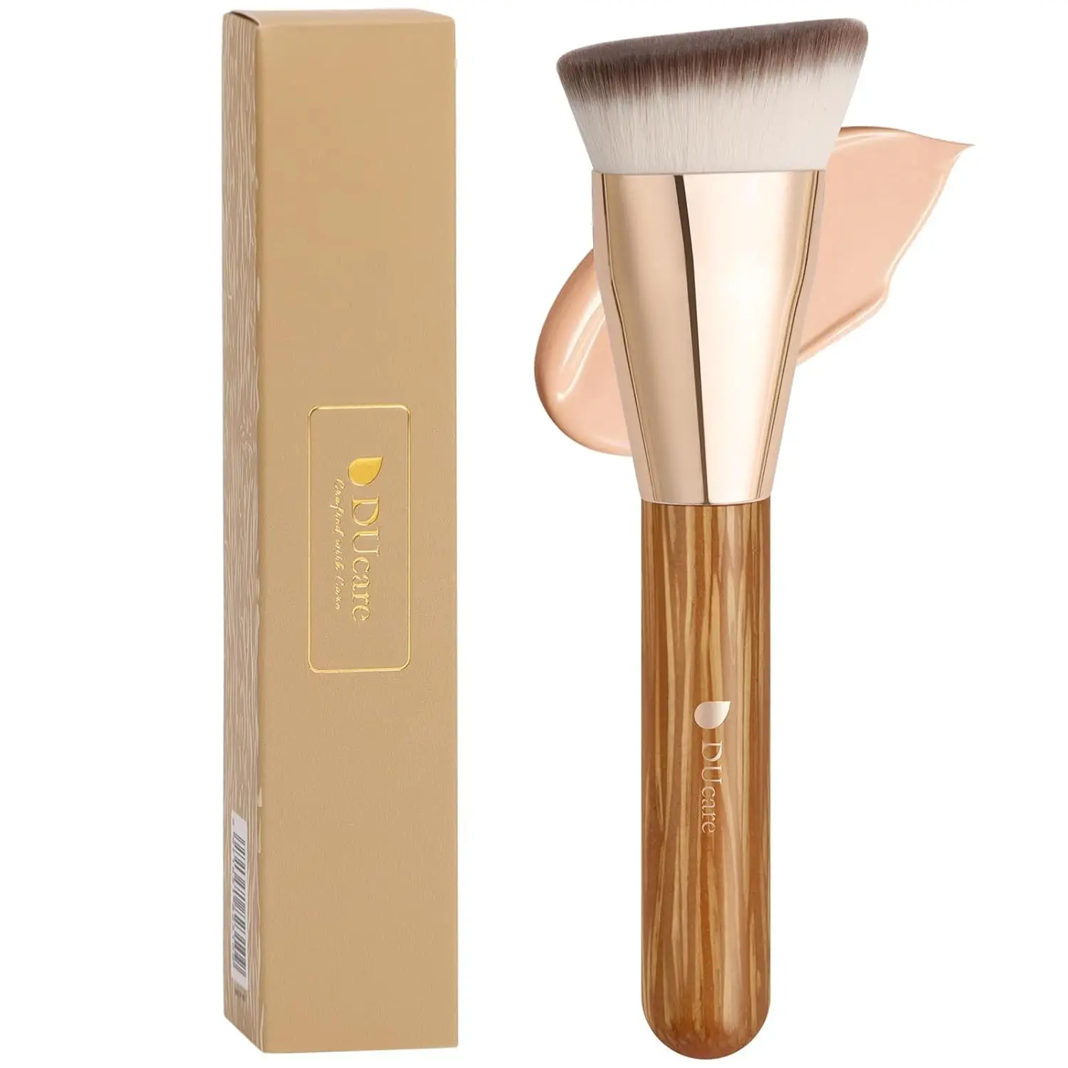 DUcare Angled Foundation Brush Professional Liquid Cream Powder Brush Contoured Blending and Buffing Face Makeup Cosmetic Tool 
DUcare Angled Foundation Brush Professional Liquid Cream Powder Brush Contoured Blending and Buffing Face Makeup Cosmetic Tool