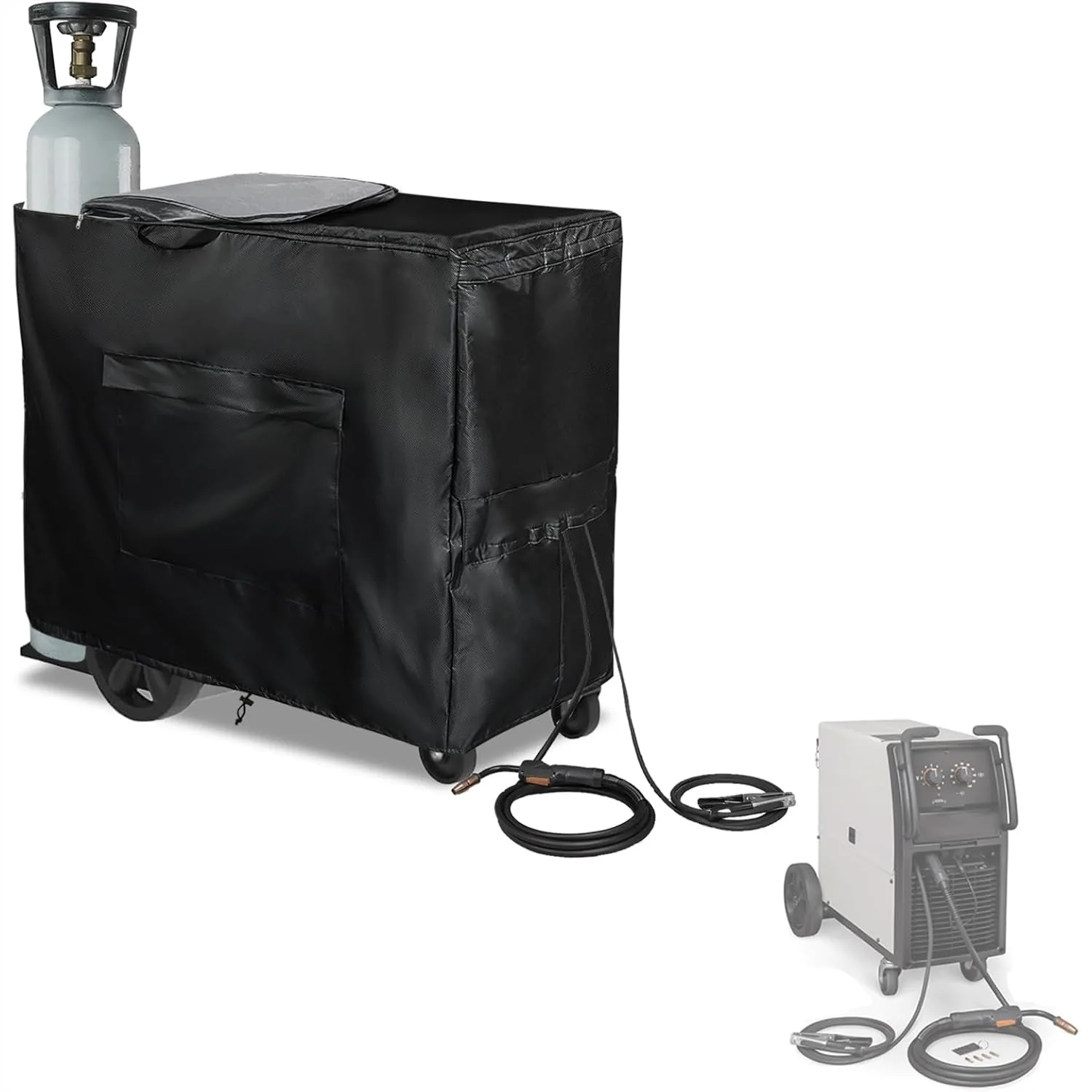 Heavy Duty 600D Waterproof Welding Machine Cover with Zipper, for TIG/MIG 240/230/MP250i/252/255, 40x16x32 in
Heavy Duty 600D Waterproof Welding Machine Cover with Zipper, for TIG/MIG 240/230/MP250i/252/255, 40x16x32 in