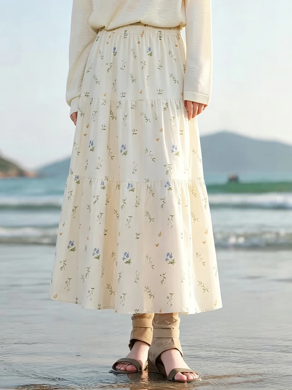High Waist Floral Chiffon Long Skirt Women's A-Line Pleated Summer 2026 New Fairy Tale Gown Korean Style Daily Wear Polyester...
High Waist Floral Chiffon Long Skirt Women's A-Line Pleated Summer 2026 New Fairy Tale Gown Korean Style Daily Wear Polyester...