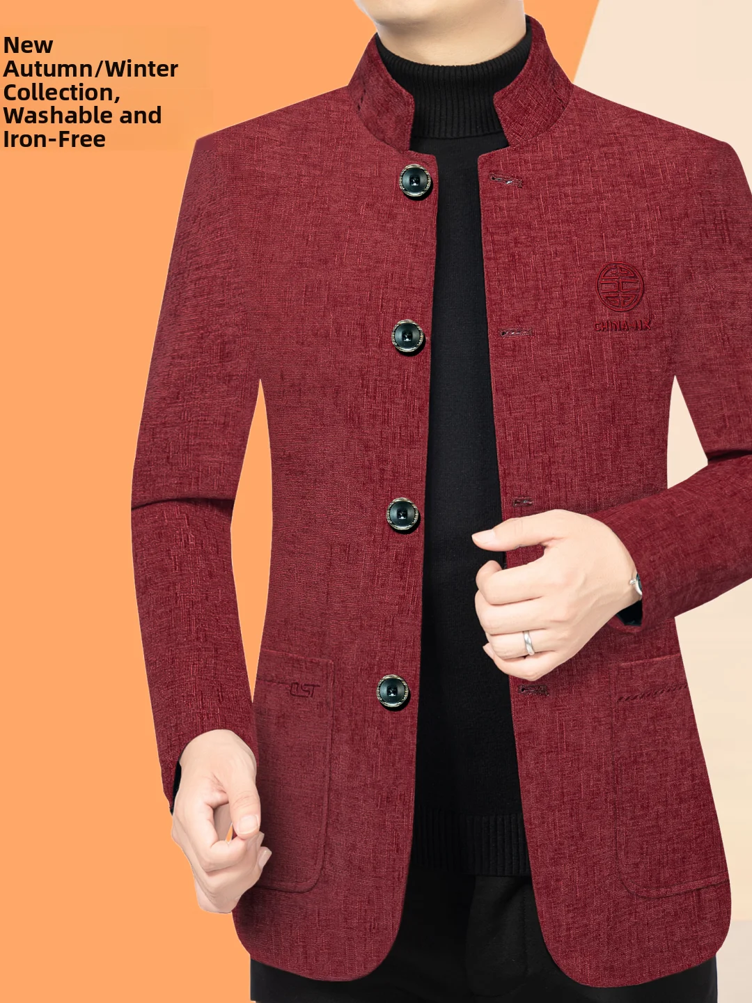 Thiened Woolen Coat Men's Outerwear Autumn Winter Stand Collar Tartan Red New Sle Zhongan Suit Busin Casual Faion
Thiened Woolen Coat Men's Outerwear Autumn Winter Stand Collar Tartan Red New Sle Zhongan Suit Busin Casual Faion