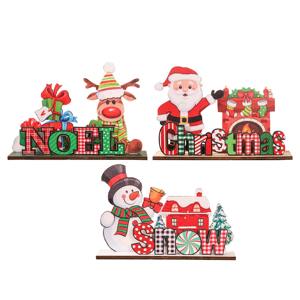 3 Pcs Santa Wooden naments Vintage Xmas Desktop Signs Table Decor Centerpieces Reusable Xmas nament Home Party
3 Pcs Santa Wooden naments Vintage Xmas Desktop Signs Table Decor Centerpieces Reusable Xmas nament Home Party