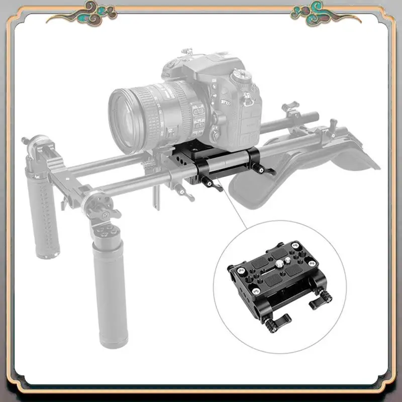 Durable Camera Mounting Plate Tripod Monopod Mounting Base Plate With 15Mm Rod Clamp Railblock For Rod Support / Dslr Rig Cage
Durable Camera Mounting Plate Tripod Monopod Mounting Base Plate With 15Mm Rod Clamp Railblock For Rod Support / Dslr Rig Cage