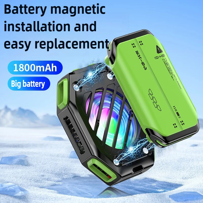 New X111 Magnetic Wireless Phone Cooler Semiconductor Cooling Gaming Gadget with Battery
New X111 Magnetic Wireless Phone Cooler Semiconductor Cooling Gaming Gadget with Battery