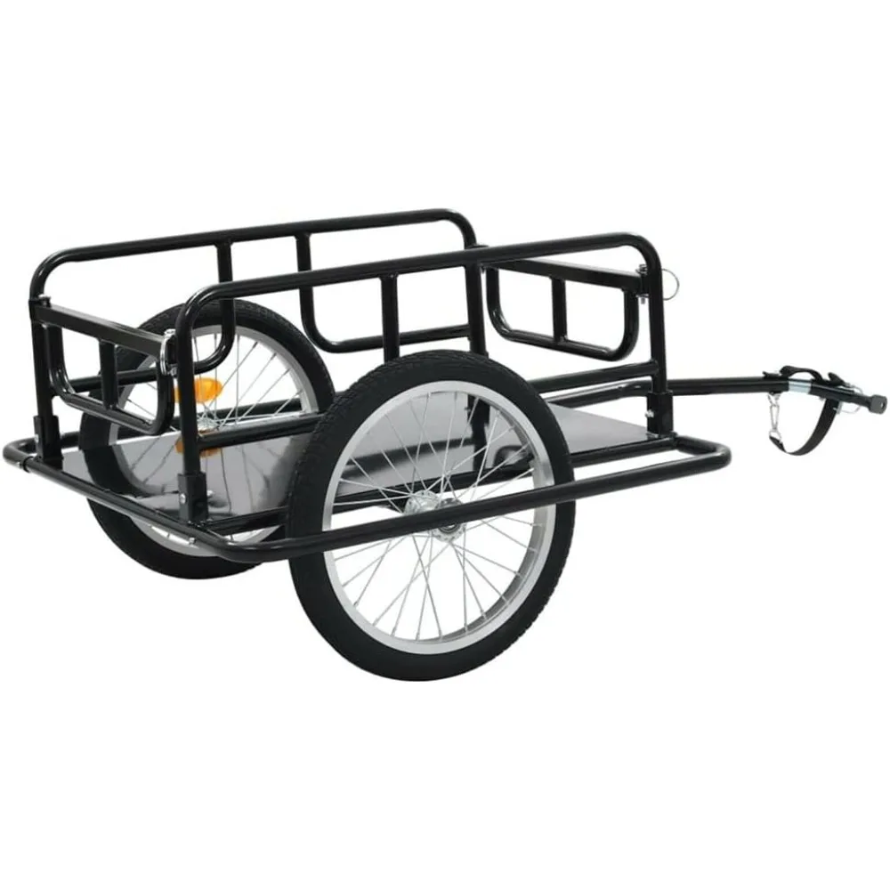 Foldable Bike Cargo Trailer, Heavy Duty Steel Frame Bicycle Cart Wagon Luggage Carrier 110lbs
Foldable Bike Cargo Trailer, Heavy Duty Steel Frame Bicycle Cart Wagon Luggage Carrier 110lbs