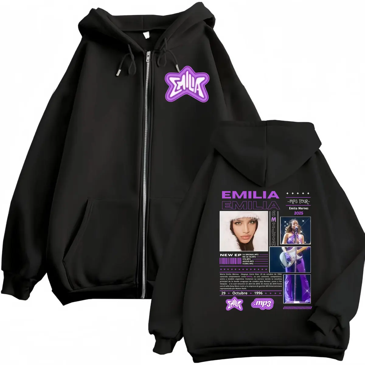 Hot Sale Emilia Mernes MP3 Tour 2025 Zipper Hoodie Fashion Y2k Aesthetic Zip Up Sweatshirts Men Women Casual Oversized Pullovers
Hot Sale Emilia Mernes MP3 Tour 2025 Zipper Hoodie Fashion Y2k Aesthetic Zip Up Sweatshirts Men Women Casual Oversized Pullovers
