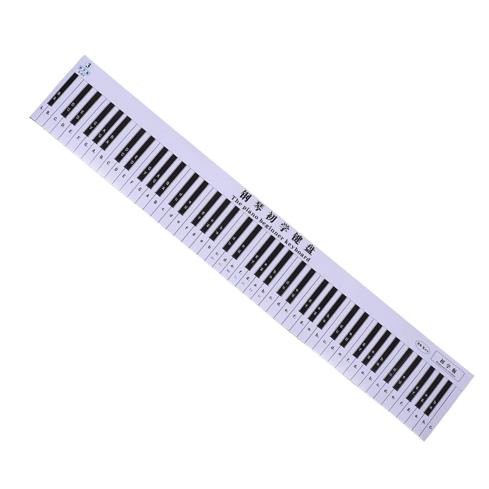 Piano Keyboard Chart 88-Key Fingering Training Mat Portable Practice Pad for Beginners Piano Note Guide Music Study Tool
Piano Keyboard Chart 88-Key Fingering Training Mat Portable Practice Pad for Beginners Piano Note Guide Music Study Tool