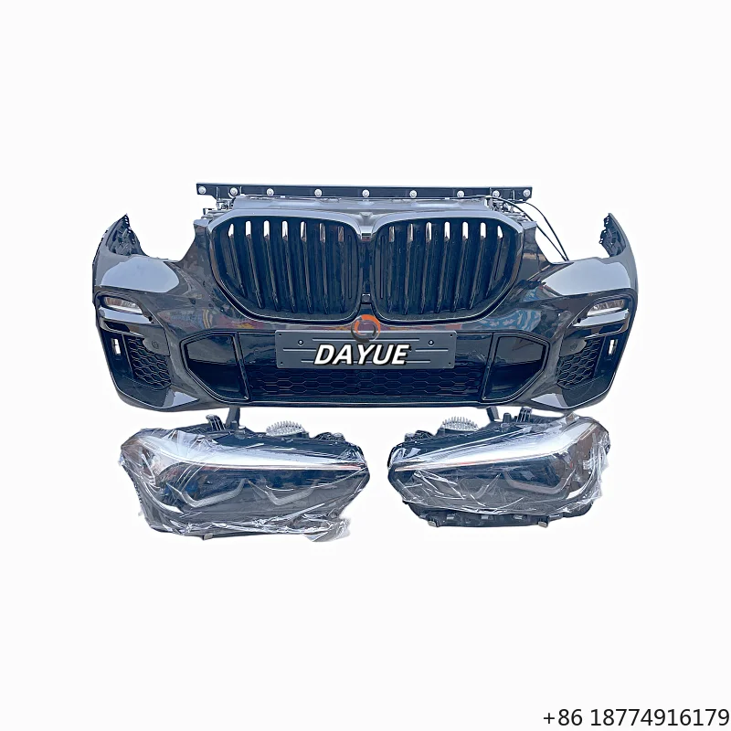 2019-2022 for X5 G05 Car Front Bumper with Grille Radiator Electronic Fan Headlights, Original Second-hand Assembly
2019-2022 for X5 G05 Car Front Bumper with Grille Radiator Electronic Fan Headlights, Original Second-hand Assembly
