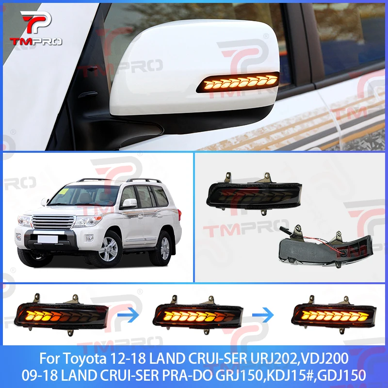 Для Toyota Prado FJ150 Land Cruiser LC200 FJ200 2010-2023 боковое зеркало светодиодный динамический поворотник последовательный указатель поворота
Для Toyota Prado FJ150 Land Cruiser LC200 FJ200 2010-2023 боковое зеркало светодиодный динамический поворотник последовательный указатель поворота