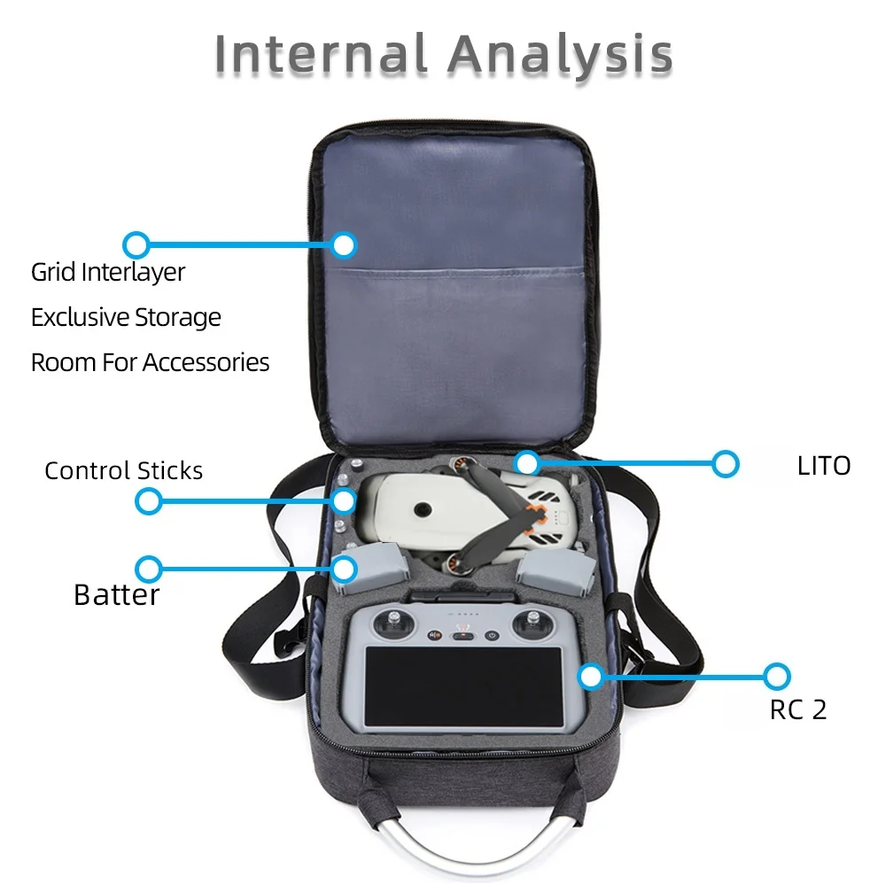 Protective Bag For DJI Lito X1/ Lito1 (RC2/RC-N3 ) Single Shoulder Bag ,Organizer Crossbody Bag Accessories
Protective Bag For DJI Lito X1/ Lito1 (RC2/RC-N3 ) Single Shoulder Bag ,Organizer Crossbody Bag Accessories