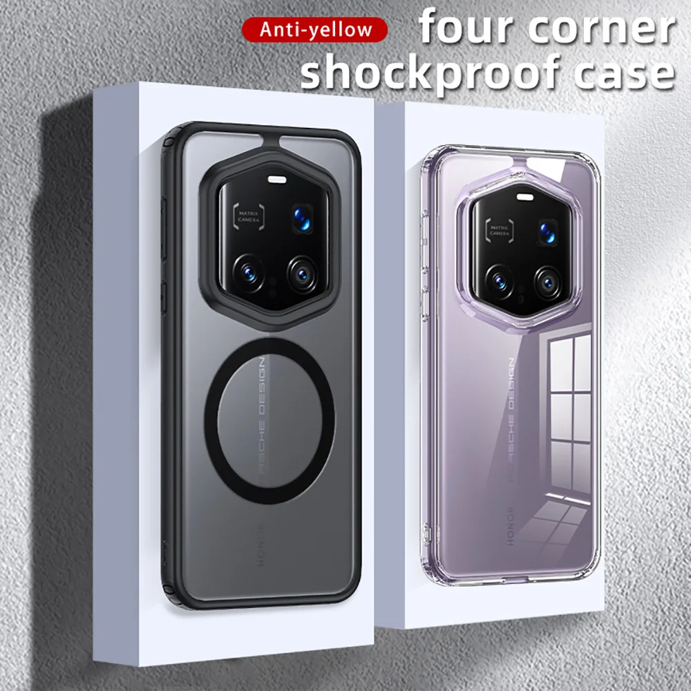 Luxury Magnetic Magsafe Case For Honor Magic 7 RSR Porsche Design phone Case Magic 7 pro 400 lite Transparent Shockproof Cover
Luxury Magnetic Magsafe Case For Honor Magic 7 RSR Porsche Design phone Case Magic 7 pro 400 lite Transparent Shockproof Cover