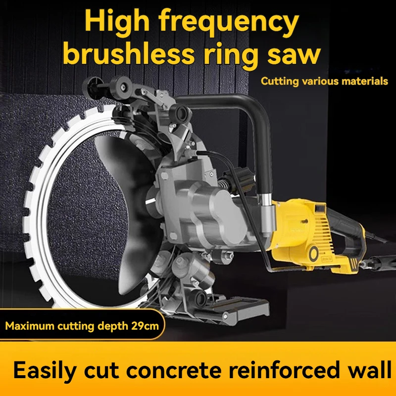 16-49CM Cutting Hand-Held Concrete Wall Cutting Machine Brushless Ring Saw Cutting Machine High Frequency Dust-free Cutting Tool
16-49CM Cutting Hand-Held Concrete Wall Cutting Machine Brushless Ring Saw Cutting Machine High Frequency Dust-free Cutting Tool