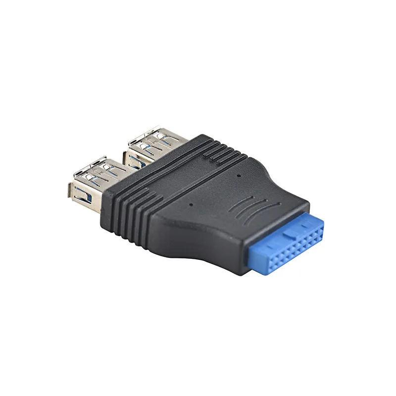 USB3.0 гнездовой преобразователь 20-контактный на двойной гнездовой порт для материнской платы DIY
USB3.0 гнездовой преобразователь 20-контактный на двойной гнездовой порт для материнской платы DIY