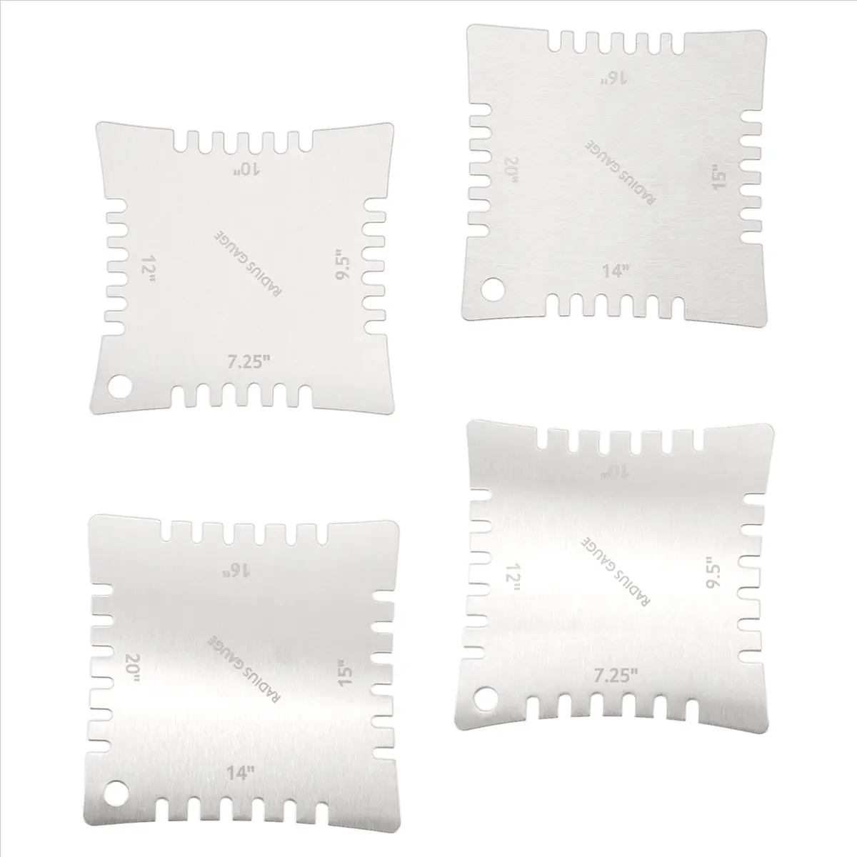 TUREBG Guitar Notched Radius Gauges for Measuring Fingerboard Radius Pack Of 4pcs
TUREBG Guitar Notched Radius Gauges for Measuring Fingerboard Radius Pack Of 4pcs