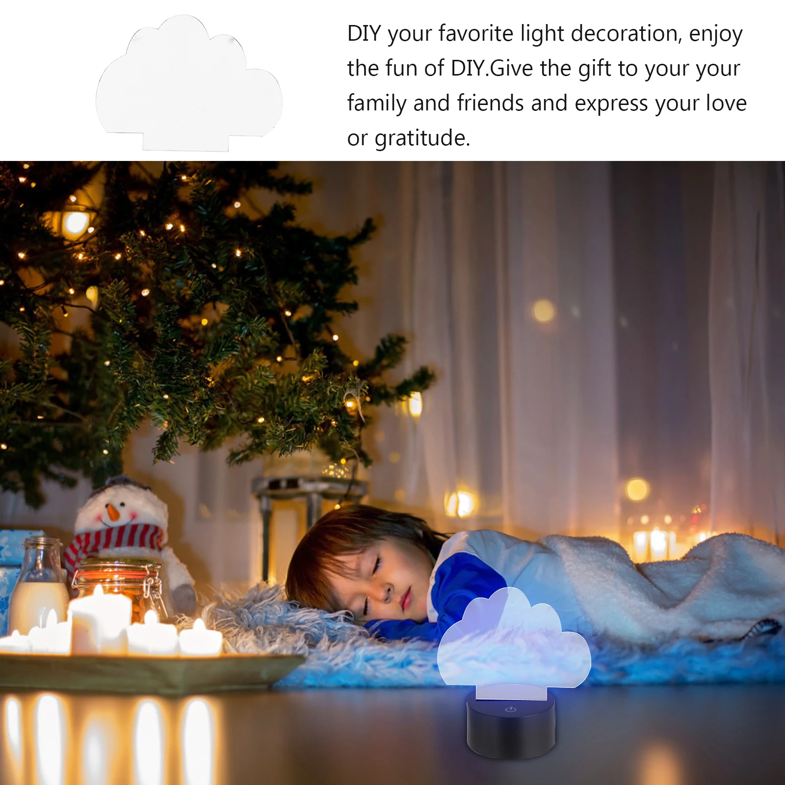 5PCS LED Lamp Base Acrylic Sheet Lightweight Decorative Wear Resistant Break Resistant Small Night Light DIY Home Accessories
5PCS LED Lamp Base Acrylic Sheet Lightweight Decorative Wear Resistant Break Resistant Small Night Light DIY Home Accessories