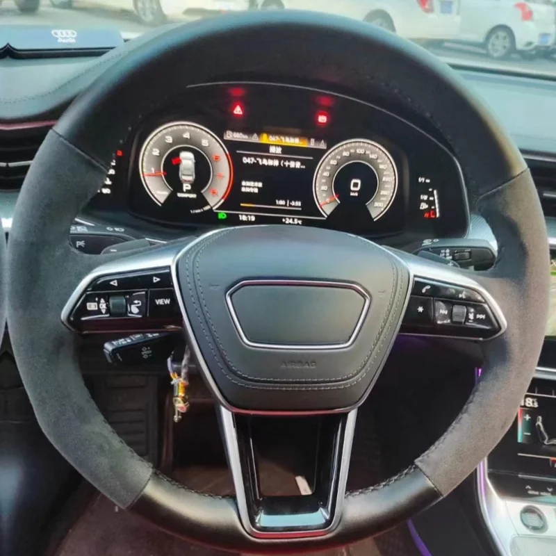 Car Steering Wheel Cover DIY Suede Leather For Audi A6 (C8) Avant Allroad 2018-2019 A7 (K8) 2018-2019 S7 2019 Auto Accessories
Car Steering Wheel Cover DIY Suede Leather For Audi A6 (C8) Avant Allroad 2018-2019 A7 (K8) 2018-2019 S7 2019 Auto Accessories