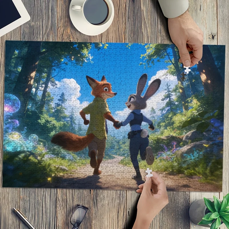1000pcs Disney' Animals Chaos Judy Hopps & Nick Wilde Puzzle - Zootopia Movie-Themed for &, Challenging DIY for Home Decor, Bi
1000pcs Disney' Animals Chaos Judy Hopps & Nick Wilde Puzzle - Zootopia Movie-Themed for &, Challenging DIY for Home Decor, Bi