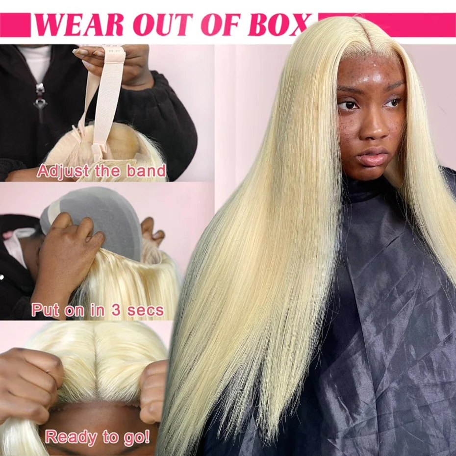 5x5 Glueless Wig Human Hair 613 Honey Blonde Colored Lace Closure Wig Bone Straight Ready to Go Wig Human Hair Ready to Wear
5x5 Glueless Wig Human Hair 613 Honey Blonde Colored Lace Closure Wig Bone Straight Ready to Go Wig Human Hair Ready to Wear