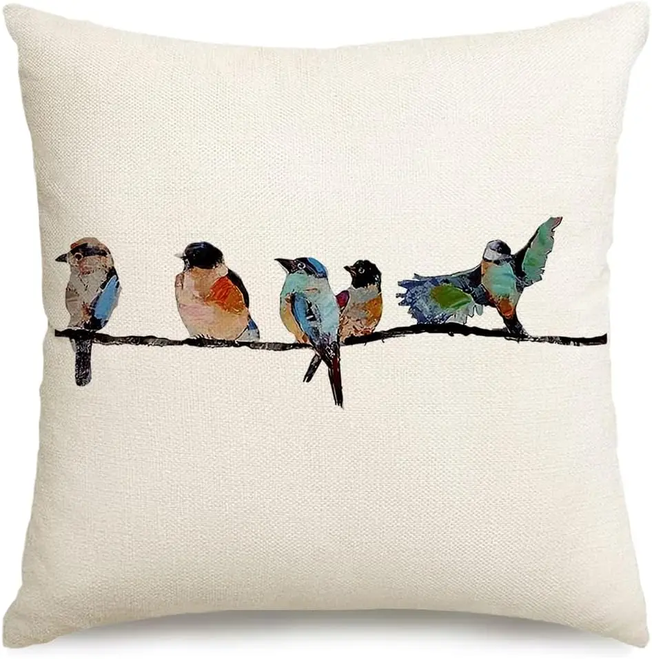18x18 Outdoor Birds Pillow Decorative Throw Pillows,Small Throw Pillows for Couch,Hand-Painted Pillowcases Spring Summer Decorat
18x18 Outdoor Birds Pillow Decorative Throw Pillows,Small Throw Pillows for Couch,Hand-Painted Pillowcases Spring Summer Decorat