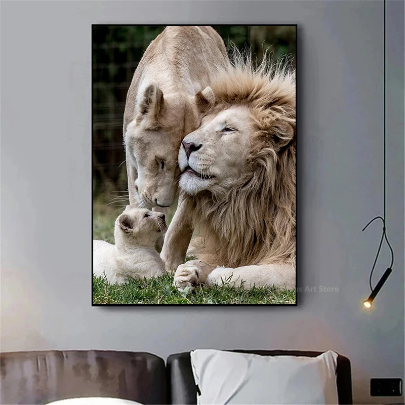 Black White Animals Baby Lion Family Canvas Painting Poster Prints Modern Wall Art Pictures for Living Room Home Decoration
Black White Animals Baby Lion Family Canvas Painting Poster Prints Modern Wall Art Pictures for Living Room Home Decoration