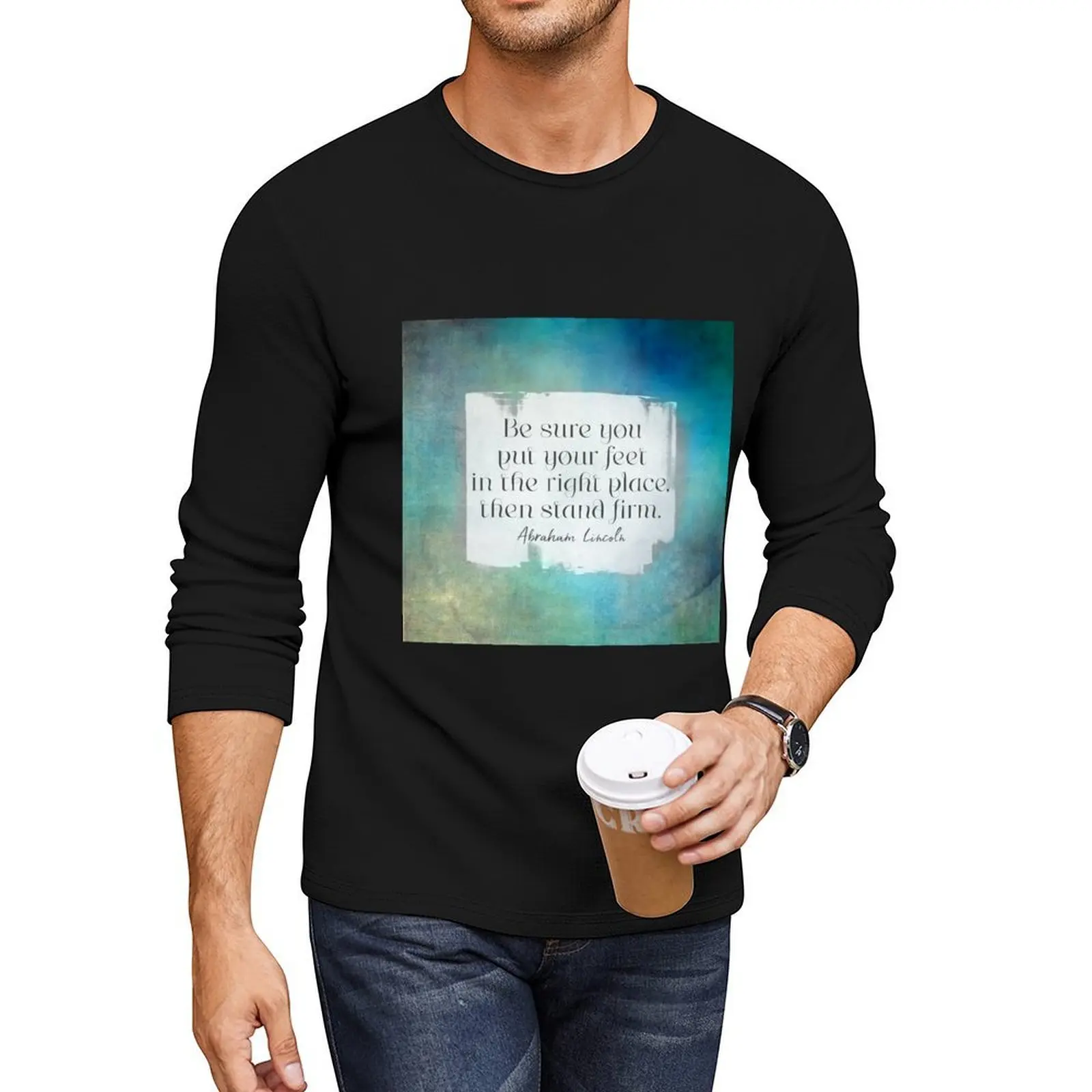 Stand Firm Abraham Lincoln motivational quote Long T-Shirt graphics t shirt Oversized t-shirt plain black t shirts men
Stand Firm Abraham Lincoln motivational quote Long T-Shirt graphics t shirt Oversized t-shirt plain black t shirts men