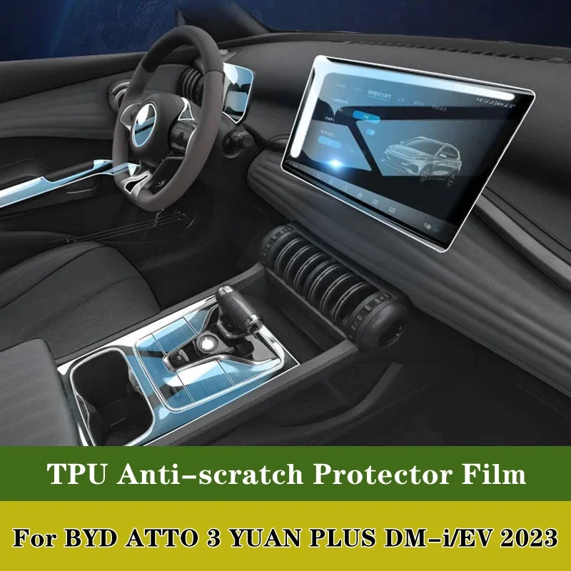For BYD ATTO 3 YUAN PLUS DM-i/EV 2023 Car Center Console Media Dashboard Navigation TPU Anti-scratch Protector Film Car Interior
For BYD ATTO 3 YUAN PLUS DM-i/EV 2023 Car Center Console Media Dashboard Navigation TPU Anti-scratch Protector Film Car Interior